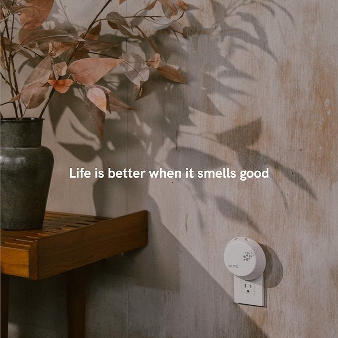 PuraHome Scent Refill - Smart Home Air Diffuser - Up to 120-Hours of Luxury Fragrance per Refill - Home Essential - Clean & Safe Diffuser Fragrance - 2 Pack, Green Tea Citrus