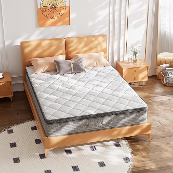Queen Mattress, 12 Inch Cooling-Gel Memory Foam in a Box, Motion Isolation Individually Wrapped Pocket Coils Mattress,Pressure Relief,Back Pain Relief & Cooling,CertiPUR-US