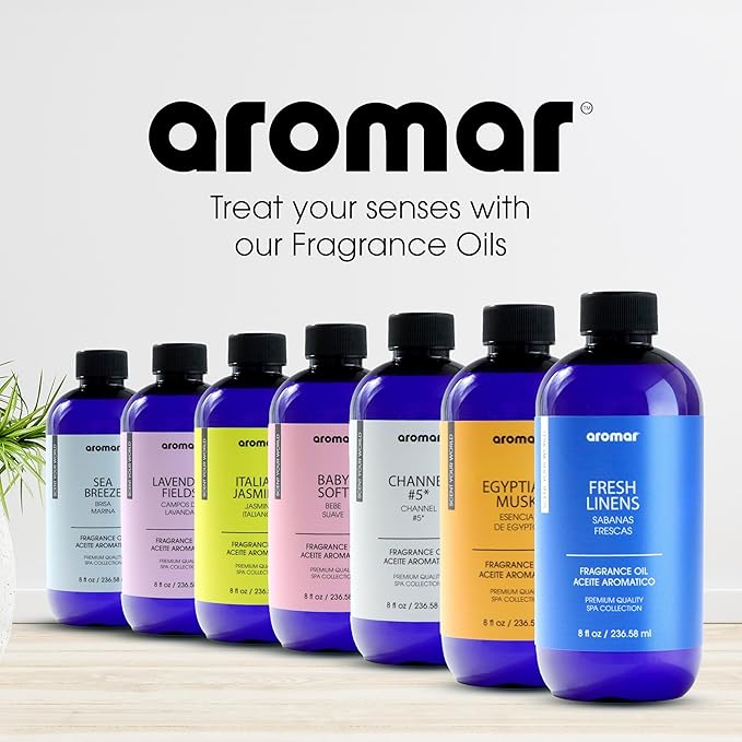 AROMAR Premium Fragrance Oil - Essential Oil for Diffusers & Home Aromatherapy - Channel #5-8oz