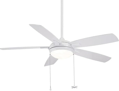 sunswan Ceiling Fan Pull Chain, 2pcs 3mm Diameter Beaded Ball Fan Pull Chain, 13.6 Inches Fan Pulls Set with Connector (White)…, short