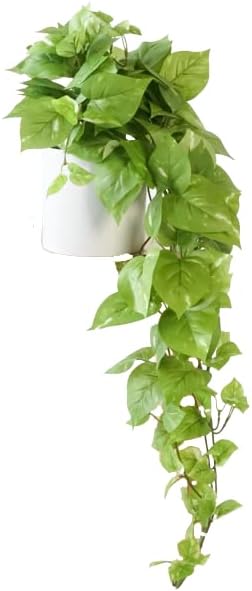 Retrograde 32" Realistic Fake Pothos Ivy Plant for Home Decor Indoor Silk Artificial Plant Large (Light Green)