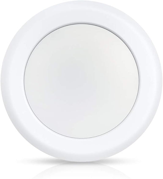 ECOELER 6 Inch Dimmable Aluminum Baffle White Trim LED Disk Light, 16.5W 5000K Daylight,1000Lm, LED Flush Mount Ceiling Fixture for Home Improved, ETL and FCC Approved