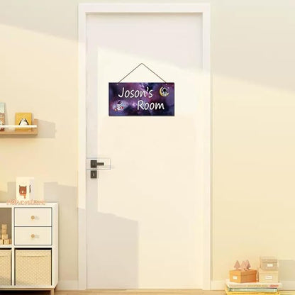 Personalized Signs Astronaut Sign Customized Signs Wall Art Decoration Exquisite Decorative Signs Custom Name Baby Bedroom Kids Room Outer Space Themed Decor For Girls Boys Room