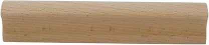 10Pcs Unfinished Beech Wood Solid Furniture Pulls Handles,Unfinished Unpainted Paintable Wooden Handles Cupboard Closet Drawer Handle Pull,Length 5.12",Hole Dis.3.78"