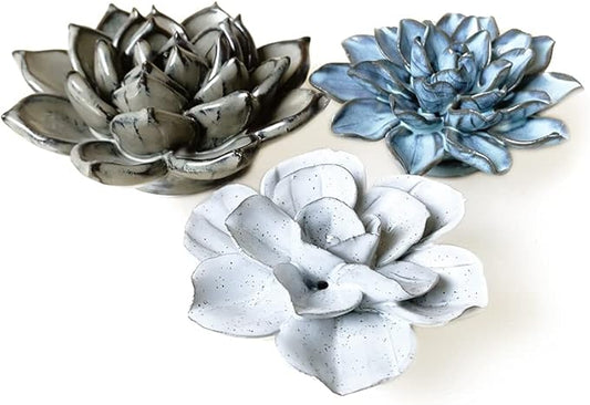 CHIVE ‘Coral’ Artificial Plant — Beautiful, Decorative Ceramic Flower — Unique Tablescape Piece — Small Set of 3 (Flowers)…