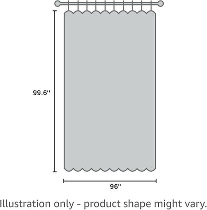 NICETOWN Wall Dividers for Rooms, Sound Barrier Room Divider Curtain Screen Partition, Function Thermal Blackout Patio Door Panel, Sliding Door Insulated Curtain, Natural, 8.3ft Wide x 8ft Long
