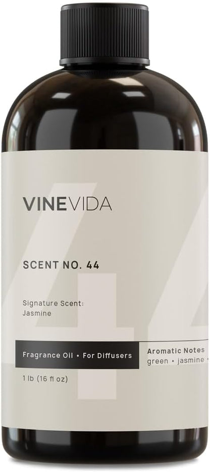 VINEVIDA [16 Fl Oz] Jasmine Fragrance Oil for Cold Air Diffusers, Essential Oils for Diffuser Oil Refill & Air Freshener Room Spray