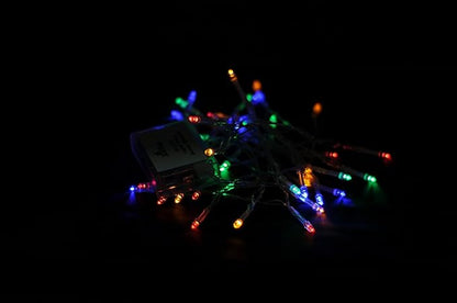Karlling Battery Operated Christmas Lights,13 ft Short Clear Wire String Led Twinkle Fairy Light for Small Mini Xmas Tree and Wedding Party Indoor/Outdoor Decoration(Multicolor,5 Pack)