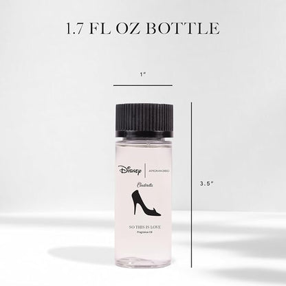 Aroma360 x Disney | So This is Love Oil Blend | Disney Princess Cinderella Luxury Essential Diffuser Oil | Aromatherapy Scent Diffuser Oil | Pear, Jasmine and Patchouli 1.7 fl oz, 50 mL