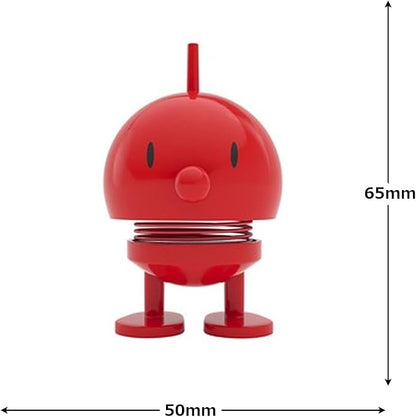 Hoptimist Classic Bumble, Danish Design Elegance Meets Playful Joy in This Charming Figurine - Small Red, 2 x 2.8 x 3.15 inches