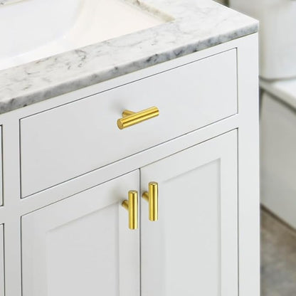 JOY DECOR 30 Pack Cabinet Knobs, Gold Cabinet Handles, 2in Kitchen Cabient Knobs, Single Hole Drawer Knobs for Dresser Drawers