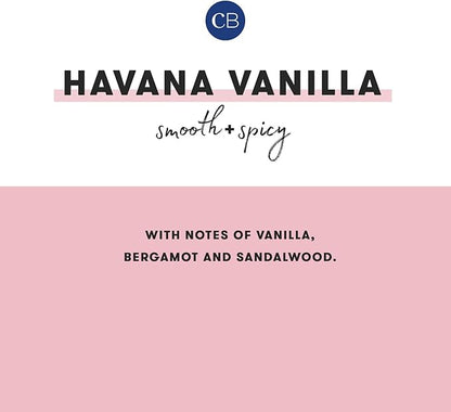 Capri Blue Havana Vanilla Reed Diffuser Set - Includes Reed Diffuser Sticks, Fragrance Oil, and Glass Bottle - Luxury Scented Room Fresheners - Cobalt Blue (8 fl oz)