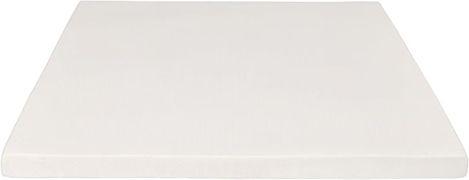 Pure Green Natural Latex Mattress Topper w/Luxury Cover - Medium Firmness - 1 Inch - Cal King Size (GOLS Certified Organic)