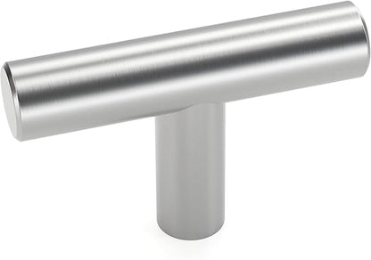 LONTAN 100 Pack Brushed Nickel Cabinet Knobs for Dresser Drawers LS201BSS Kitchen Cabinet Knobs Brushed Nickel Cabinet Pulls Modern Drawer Knobs