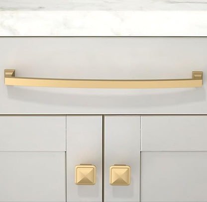 10 Pack Champagne Bronze Cabinet Pulls 10 Inch(254mm) Kitchen Cabinet Handles Solid Zinc Alloy Cabinet Hardware Drawer Pulls