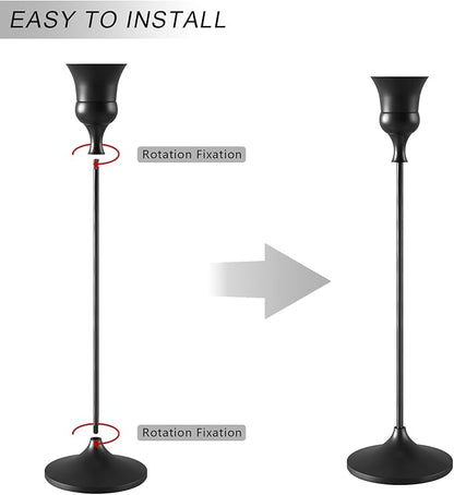 Candlestick Holders Black, 3 Packs Taper Candle Holder for Candlesticks, Candle Sticks Holder Decor for Home Decor