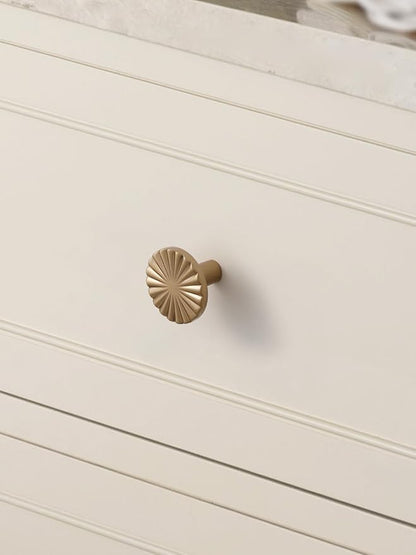 2 Pack Champagne Bronze Cabinet Knobs Flat Drawer Pulls Kitchen Cupboard Bathroom Dresser Cabinet Hardware Handles Zinc Alloy