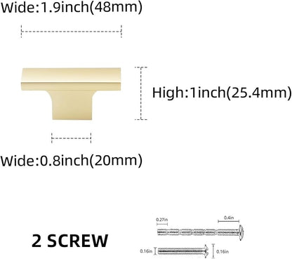15 Pack Kitchen Cabinet Knobs Brushed Gold Cabinet Knobs Drawer Knobs Solid Kitchen Hardware