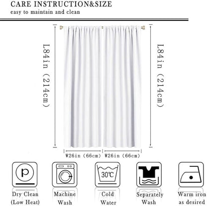 Fantasy Norse Viking Curtains,Cool Gothic Vintage Vikings Mystical Symbol Eagle Window Treatments Thermal Insulated Rod Pocket Blackout Drapes for Bedroom 2 Panels 84L x 26W