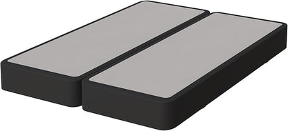 Nutan Inch Sturdy Box Spring for Mattress Support-Durable and Fully Assembled, Natural Wood Queen, Gray, 8" Foundation