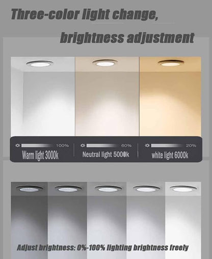 Half Moon LED Bathroom Mirror, Frameless Backlit Wall Mirror, Anti-Fog Smart Vanity Mirror,3 Colors Lights Dimmable Brightness and Time,Touch Switch (Right Semicircle, 110 * 77)