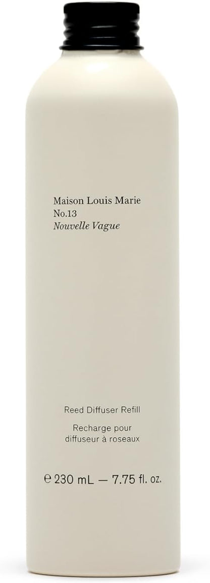Maison Louis Marie - No.13 Nouvelle Vague Home Reed Diffuser Solution Refill | Luxury Clean Beauty + Fragrance (7.75 fl oz | 230 mL)