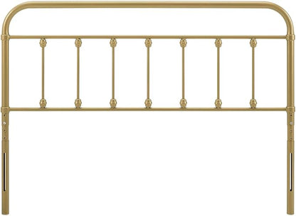 Modway MOD-6153-GLD Sage Full Metal Headboard, Gold