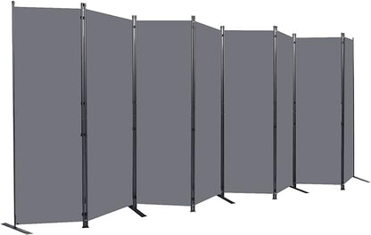 Room Divider 6FT Portable Room Dividers and Folding Privacy Screens, 176'' W Fabric Divider for Room Separation, 8 Panel Partition Room Dividers Freestanding Wall Divider Screen for Dorm Studio Office
