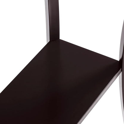 ChooChoo Narrow Console Table with Drawer, Chic Accent Sofa Entryway Table with Shelves for Entryway, Living Room, Hallway, Espresso