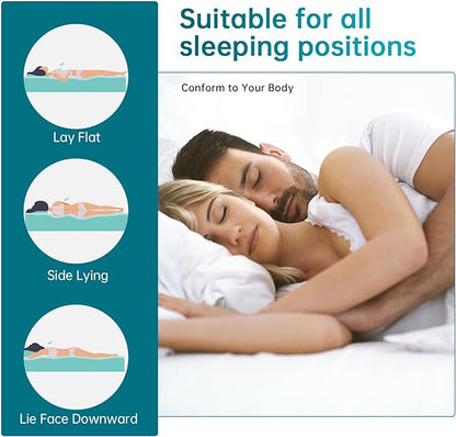 FDW 14 inch Gel Memory Foam Mattress Medium Firm Mattresses for Cool Sleep Relieving No Fiberglass CertiPUR-US Certified Mattress in a Box,Queen