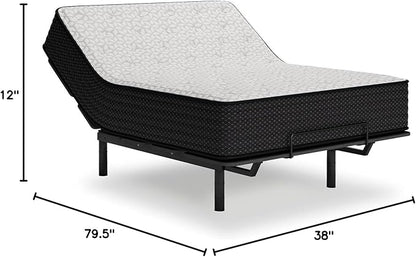 Signature Design by Ashley Limited Edition Plush 12 Inch Hybrid Mattress with Gel Memory Foam and Edge Support for Cool Sleep and Pressure Relief, Twin XL, Fiberglass Free, Mattress In A Box