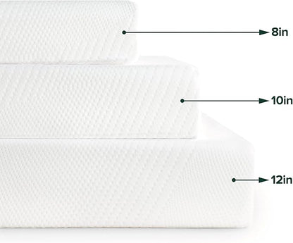 ZINUS 8 Inch Green Tea Essential Memory Foam Mattress, Full, Mattress in A Box, Affordable Mattress, CertiPUR-US Certified