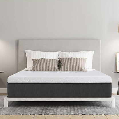 VALUXE 4 Inch Gel Memory Foam Mattress Topper California King Size High Density Cooling Pad Pressure Relief Bed Topper (with Removable & Washable Bamboo Cover)