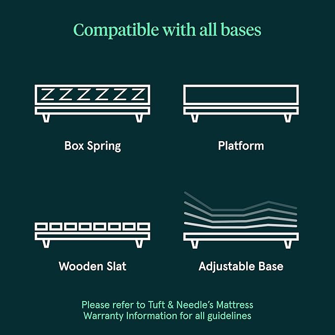 Kin By Tuft & Needle Firm 8" Twin Adaptive Foam Mattress in a Box, Cooling Pressure Relief, Balanced Support, 100 Night Trial, Fiberglass-Free, CertiPUR-US, 10-Year Limited Warranty
