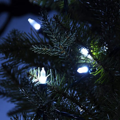 Christmas Lights - Battery Operated String Lights 50 LED String Lights Mini Lights with Auto-Timer and 8 Lighting Modes for Christmas Wreath Party Wedding Garden Home Decoration, White
