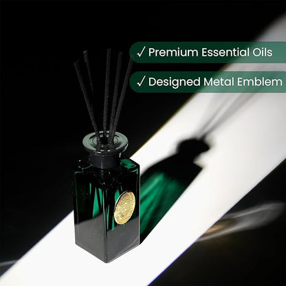 M&SENSE 6.3 oz Large Reed Diffuser Set | Forset Scent Oil Diffuser with Sticks | Hotel Collection Non-Toxic Essential Oil |for Bedroom Bathroom Living Room