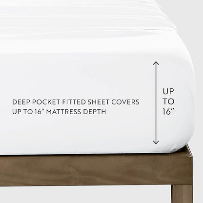 Linen Market Double-Brushed Patterned Microfiber California King Sheet Set 4 Piece – OEKO-TEX Certified Ultra Soft & Wrinkle-Free - 16" Deep Pocket Sheets Easy Care Cal-King Size - Fall Foliage Yellow