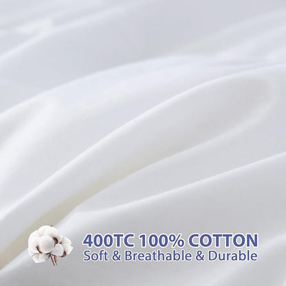 ABENE Mattress Topper for Back Pain Relief, Extra Thick Mattress Pad Pillowtop, Soft Mattress Protector Cover with 8"-21" Deep Pocket (Pure White, California King, Feather Down)