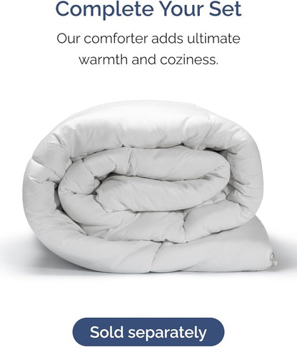 Extra Deep Queen Sheet Set - 6 Piece Breathable & Cooling Sheets - Hotel Luxury Bed Sheets Set - Easy & Secure Fit - Soft, Wrinkle Free & Comfy Sheets Set - Denim Blue Sheet Set w/Extra Deep Pockets
