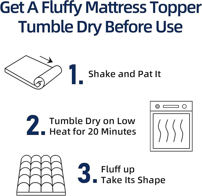 Mattress Topper California King Extra Thick Mattress Pad Cover, Plush Pillow Top, Deep Elastic Pocket, Grey