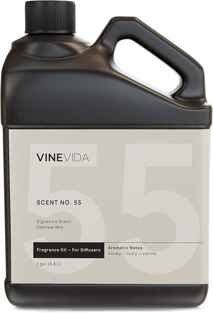 VINEVIDA [128 Fl Oz] Oatmeal Milk Fragrance Oil for Cold Air Diffusers, Essential Oils for Diffuser Oil Refill & Air Freshener Room Spray