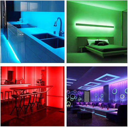 DAYBETTER Led Strip Lights 100 ft Smart with App Remote Control, 5050 RGB for Bedroom, Living Room, Home Decoration, Music Sync Color Changing for Room Party(2 Rolls of 50 ft)