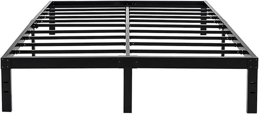 45MinST 14 Inch Reinforced Platform Bed Frame/3500lbs Heavy Duty/Easy Assembly Mattress Foundation/Steel Slat/Noise Free/No Box Spring Needed, Queen