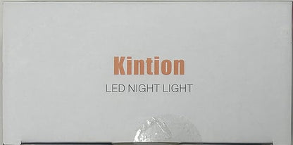 Kintion Night Light, Dimmable 8 Color Portable LED Night Light, 1800mAh Rechargeable Nursery Light Lamp, Soft Eye Caring Warm White, White, Red, Blue, Green Color Lighting for Sleep Aid (White, 2pcs)