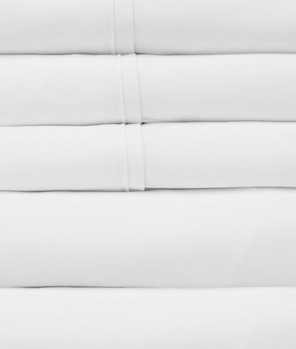 Twin Size Bed Sheets - 4 Piece 1500 Supreme Collection Fine Brushed Microfiber Deep Pocket Twin Sheet Set Bedding - 1 EXTRA PILLOW CASES, GREAT VALUE, Twin, White