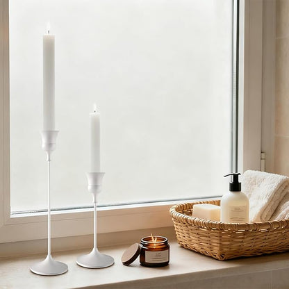 Candlestick Holders White, 9 Packs Taper Candle Holder for Candlesticks, Candle Sticks Holder Decor for Home Decor