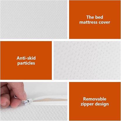 PayLessHere Queen Mattress 12 Inch Gel Memory Foam Mattress with Breathable & Washable Soft Fabric Zippered Cover,Supportive & Pressure Relief Bed Mattress,CertiPUR-US Certified,White，Fiberglass Free