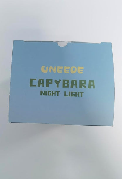 UNEEDE Cute Capybara Night Light, Novelty Animal Silicone Nursery Night Light Rechargeable Table Bedside Lamp with Touch Sensor for Bedroom Living Room Squishy Capybara Stuff Boys Girls Gifts