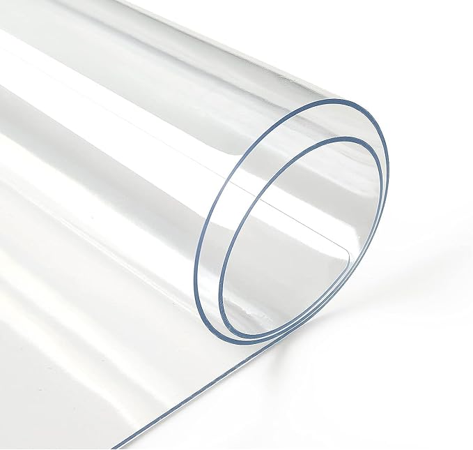 Deep Dream 1.5mm Clear Desk Cover Protector, 35×59 Inch Clear Desk Cover, Clear Desk Mat, Table Cover Tablecloth Protector Rectangle, Table Protector for Dining Room Table
