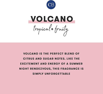 Capri Blue Volcano Reed Diffuser Set - Includes Reed Diffuser Sticks, Fragrance Oil, and Glass Bottle - Luxury Scented Room Fresheners - Cobalt Blue (8 fl oz)